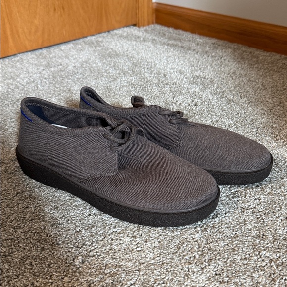 Rothy's Men's Dark Brown Sneakers with Blue Accents - Picture 2 of 8